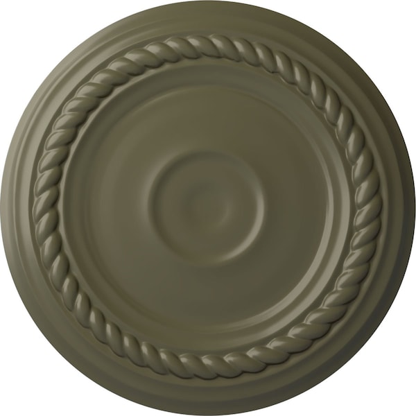 Ekena Millwork Small Alexandria Ceiling Medallion (Fits Canopies up to 4 5/8"), 7 7/8"OD x 3/4"P, Painted Turtle CM07ALPTF - main